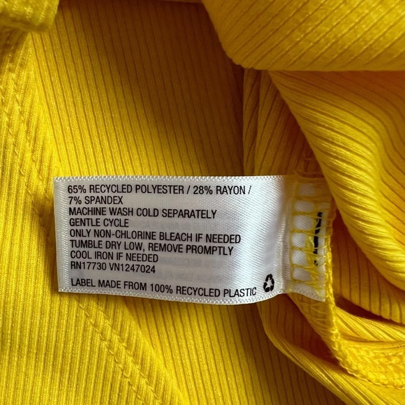 Sergio Hudson x Target SIZE XXL Women's Off Shoulders Bodysuit Yellow NWT - Picture 8 of 8